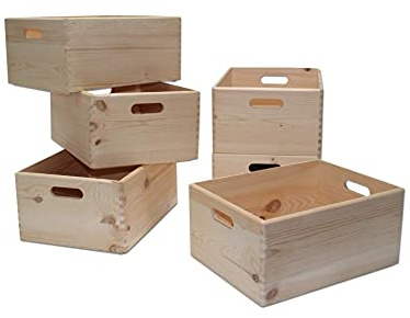 Holzkiste / Allzweckkiste / Stapelbox natur 40x30x19cm