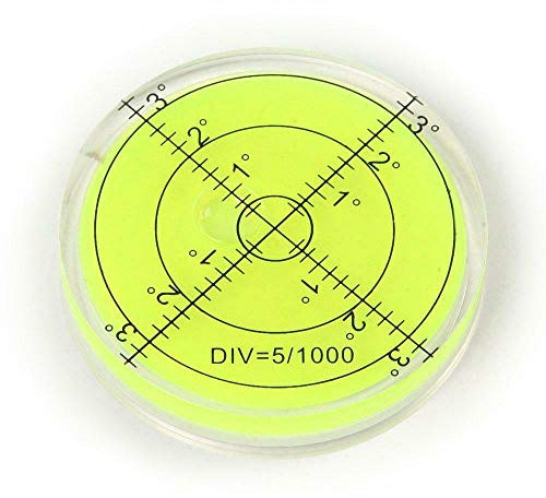 Taskar Large Bullseye Bubble Spirit Level 65mm Circular Vial
