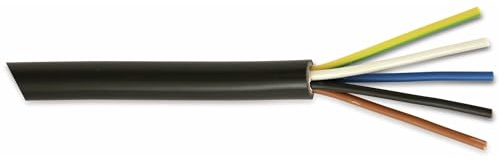 Erdkabel NYY-J 5x1,5 mm² RE schwarz Ring 50m 5x1,5qmm