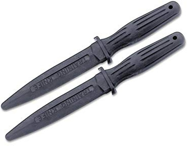 Magnum Vuxna knivar A-F Rubber träningskniv set 15,5 cm, svart, standard