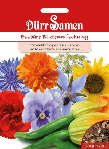 Dürr-Samen - Blumenmischung Essbare Blütenmischung einjährig 40 cm Saatgut