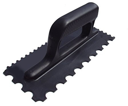 Vitrex Wall & Floor Adhesive Trowel has 6mm Wall and 10×20mm Floor notches for Even Adhesive Spread. Safe for underfloor Heating—Won’t Damage Wires. Reusable, Reliable, and Easy to Handle