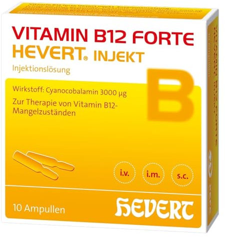 Vitamin B12 forte Hevert injekt bei Vitamin B12-Mangel, 10 St. Ampullen