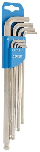 Unior JUEGO LLAVES ALLEN UNIOR LARGAS DE 1.5 mm A 10 mm