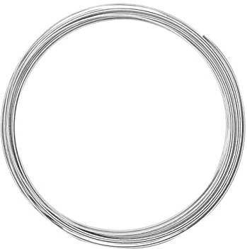 Vaessen Creative Aluminiumtråd platt präglad 5 x 1 mm 5 m silver