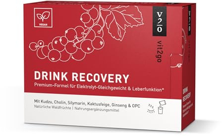 Vit2go DRINK RECOVERY (30 Sachets) - Elektrolyt Pulver zum Trinken, Vitamin Pulver Getränk, erfrischender Geschmack (Waldfrüchte), Elektrolyte Getränk Recovery Drink