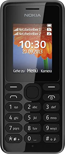 Nokia 108 UK Sim Free Mobile Phone - Black
