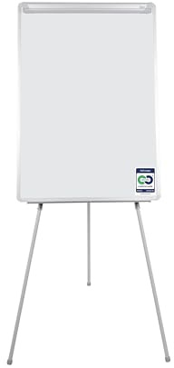 Bi-Office Lavagna Portablocco Earth, Cavalletto Treppiedi Ecologico Con Bracci Estensibili, Superficie Cancellabile a Secco Non Magnetica, 600 x 850 mm (A1)