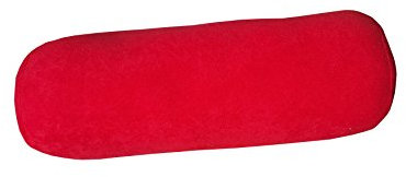 Natalia Spzoo Nackenkissen Nackenrolle Relaxkissen Kissen Rolle Kuschelkissen Sofakissen (3100- Rot, Polyester, PU Schaumstoff, 44 x 15 cm, Nackenrolle)