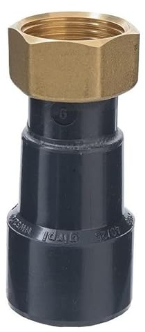 Raccord union PVC pression noir droit F 1/2 Femelle Ø 20 mm Girpi | Raccord union PVC pression noir droit - F 1/2' - Femelle Diamètre 20 mm - Girpi