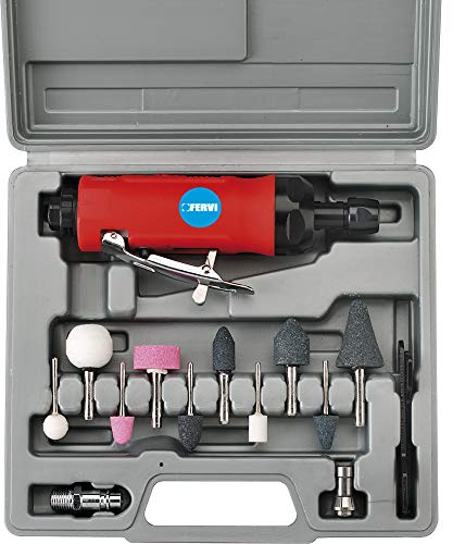 Fervi 0570 Kit de meuleuse pneumatique axiale avec pinces