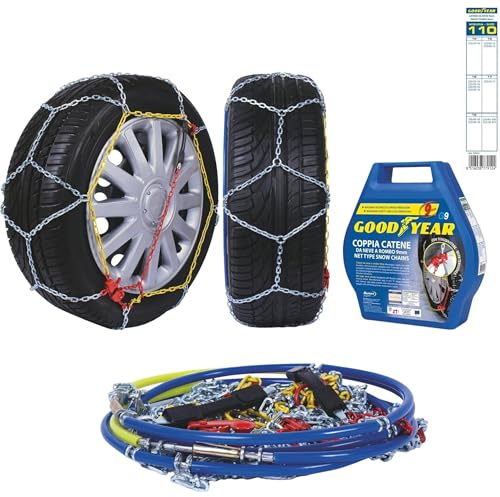 Goodyear 77912: G9 Schneeketten, 9 mm, Größe 110, Zertifizierung TUV und ÖNORM