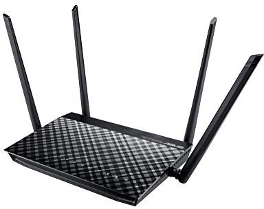 ASUS RT-AC1200G+ - Router inalámbrico AC1200 Doble Banda Gigabit (USB 2.0, modo punto de acceso, triple VLAN)