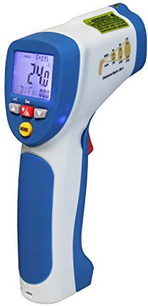 PeakTech 4950 - Infrarotthermometer 850°C IR-Thermometer mit Typ-K