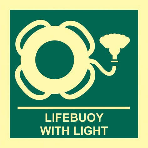 Rettungsring mit Licht PHS 150 x 150 mm