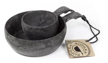 Kupilka Becher und Schüssel Set, Unisex-Erwachsene, schwarz