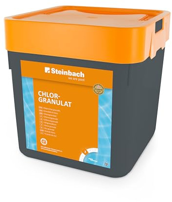 Steinbach Poolpflege Chlorgranulat - 0751205TV00-5 kg - Schnelllöslich - Effektiv - Neutralisierend - auch für Erstdosierung und Schockbehandlung geeignet