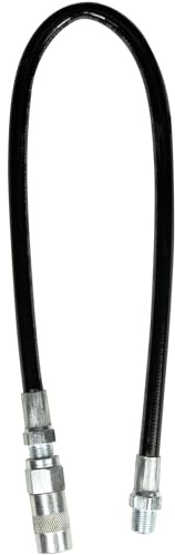 Performance Tool W54211 18-Inch Flex Grease Gun Hose Extension with Coupler, 4,500 Working PSI (1/8 NPT) | For hand and air powered grease guns. 4,500 working PSI. 1/8 inch NPT. Reaches hard-to-reach zerk fittings