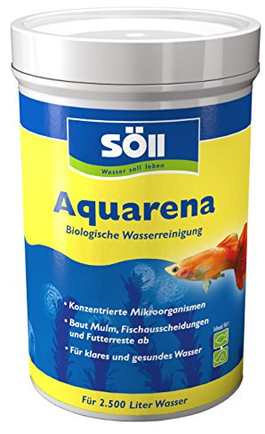Söll 80373 Aquarena, 250 g - biologischer Wasserreiniger für Aquarium, Klarwasserbakterien zur Pflege von Aquarienwasser, neutralisiert Schadstoffe