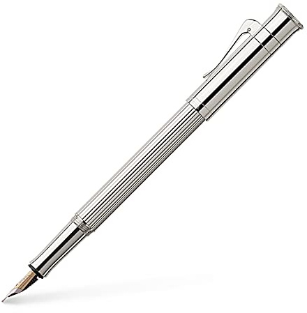 Graf von FABER-CASTELL 145560 - Füllfederhalter Classic, platiniert, Federbreite M