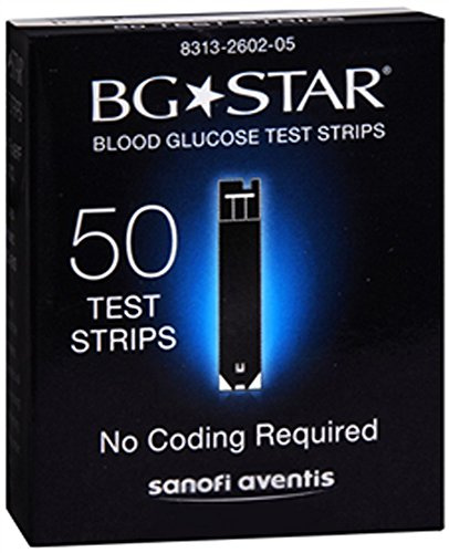 BGStar Blood Glucose Test Strips for iBGStar, 50 Each