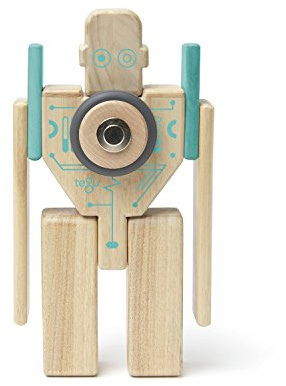 TEGU 5701406 Holzbausteine magnetisch, Mehrfarbig, Holzspielzeug für Kinder ab 12 Monate