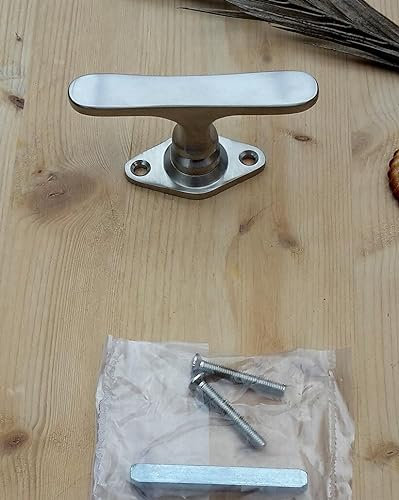 Graf von Gerlitzen Antik Nickel Messing Fenster Griff Fenstergriff Fensterolive F32N
