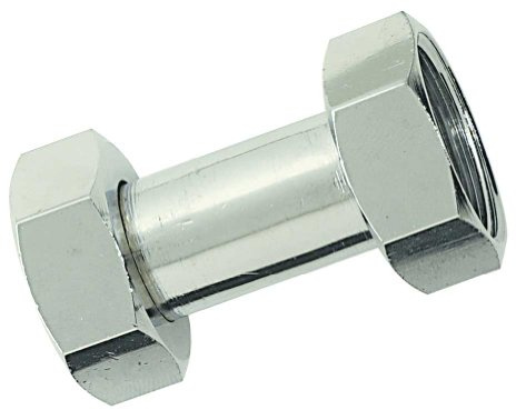 Boutté – Manchon laiton 2 écrous tournants femelle 20x27 Chrome – Raccord démontable décoratif