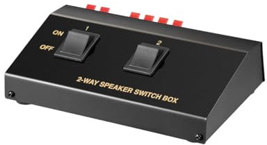 Goobay 60928 Speaker Switch Box, Black