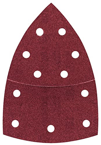 Bosch 10-piece C430 Sanding Sheet Set 'Expert for Wood' (Wood and Veneer, 102 x 62, 93 mm, Grit 180, Accessories for Multi Sanders)