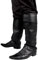 Boland 81996 Pirate Musketeer Synthetic Leather Boot Tops Black
