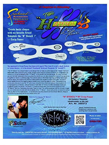 artool H-Stencil Airbrush Schablone 200 513