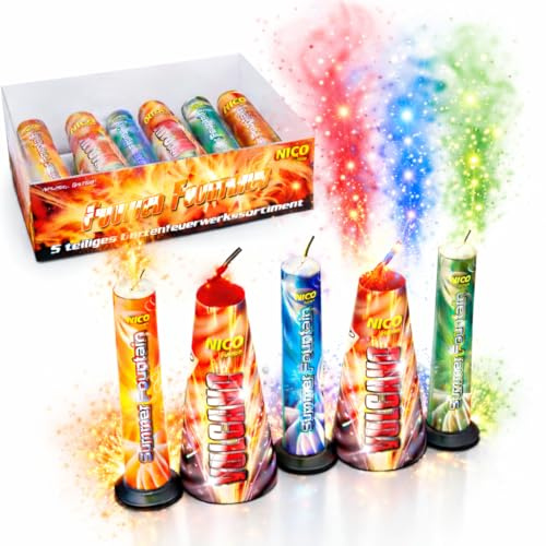 Happy Sparks® Summer Fountains - 5-teiliges Gartenfeuerwerkssortiment
