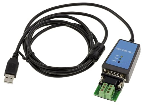 KALEA-INFORMATIQUE Conversor USB a RS422 RS485 con Chipset FTDI FT232. Cable de 1,8M con protección magnética
