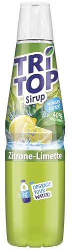 TRi TOP Zitrone-Limette Sirup, Kalorienarm, für Wassersprudler, 600 ml
