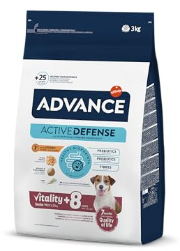 ADVANCE Mini Senior + 8 år hundmat, 3 kg, 1-pack (1 x 3 kg)