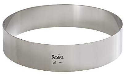 DECORA 0063726 TORTENRING RUND AUS Edelstahl Ø 26X4H cm, Silber