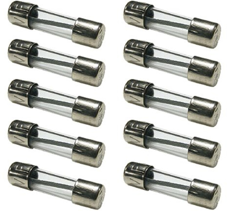 K24 10x Feinsicherungen/Glassicherungen/KFZ Sicherungen 15A 5x20mm Flink, Klar, Glas, Durchsteckmontage