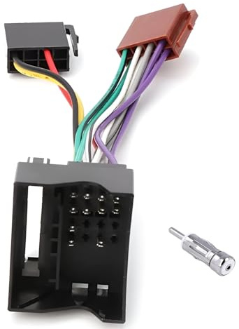 Sound Way - Radio Adapterkabel ISO Einspeisung kompatibel mit Ford Transit/Fiesta/Focus/Fusion + Buchse Antennenstecker DIN