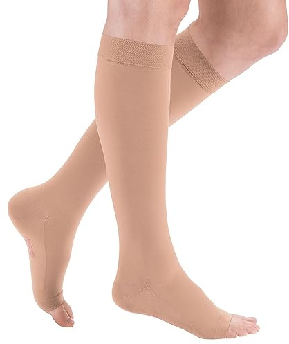 mediven comfort CCL2 AD Kompressionsstrümpfe normal (39-44 cm) o. Fußspitze Trikotabschlussrand II caramel