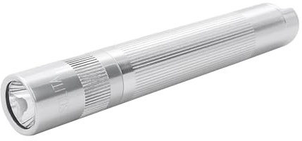 Mag-Lite LED Solitaire bis zu 37 Lumen, 8 cm Mini Taschenlampe, inkl. 1 Micro-Batterie und Schlüsselanhängerschlaufe, silber, SJ3A106
