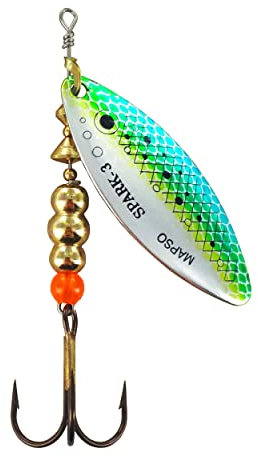 MAPSO- Pack de 5 Cucharillas de Pesca SPARK-3-PAVA-S, 11,50 GMS