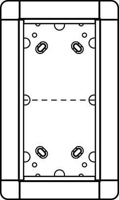 Ritto 1881250 Portier Rahmen UP 2fach graubraun