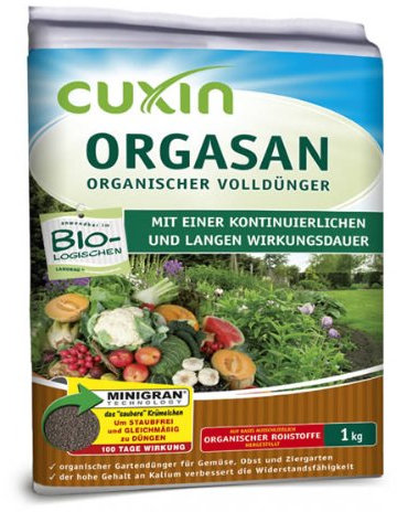 CUXIN DCM ORAGASAN UNIVERSALDÜNGER - Mit MINIGRAN® TECHNOLOGY - Universaldünger - Bio Dünger - Langzeitdünger - organischer NPK-Dünger - 2,5KG