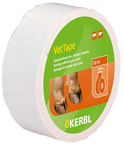 VetTape Klauenverband weiß, mit Kautschukkleber, 50 m