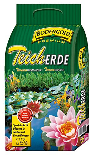 Teicherde 15 Liter Blumenerde BODENGOLD Premium