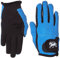 Riders Trend Damen Reiter Handschuhe Reithandschuhe Amara Palm mit Elastan-Material Atmungsaktive, Black/Sky, cm