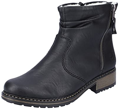Rieker Z6841-01 Damen Winterstiefel Synthetik schwarz schwarz