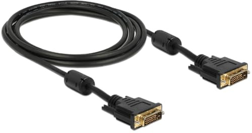 Delock 83190 Câble DVI 24+1 mâle > DVI 24+1 mâle 2 m Noir