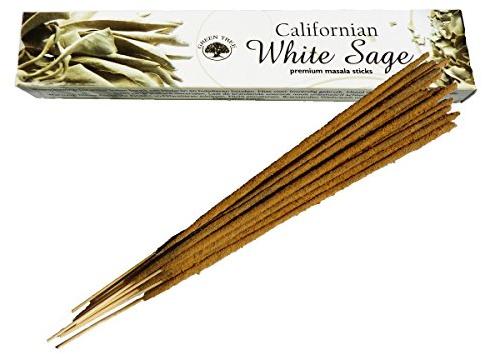 Bâtons d'encens naturels de Sauge Blanche de Californie - Green Tree